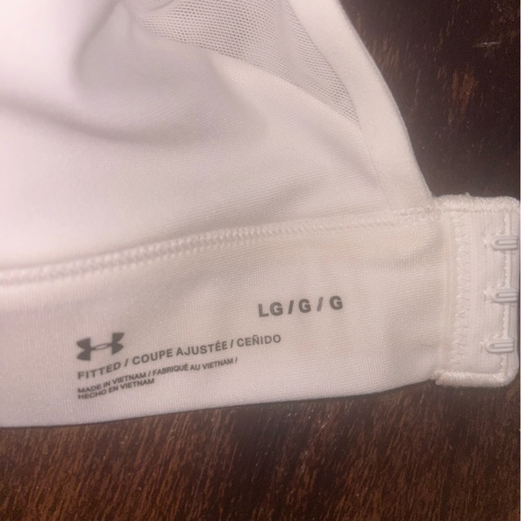 UNDER ARMOUR INFINITY MID 2.0 BRA WHITE SIZE LARGE Fitted - Picture 8 of 11